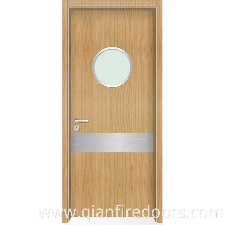 Hospital double wooden ancient doors mahogany entrance natural wood door